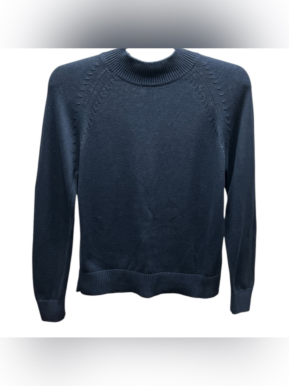 Quince Women's Navy Mockneck Sweater
